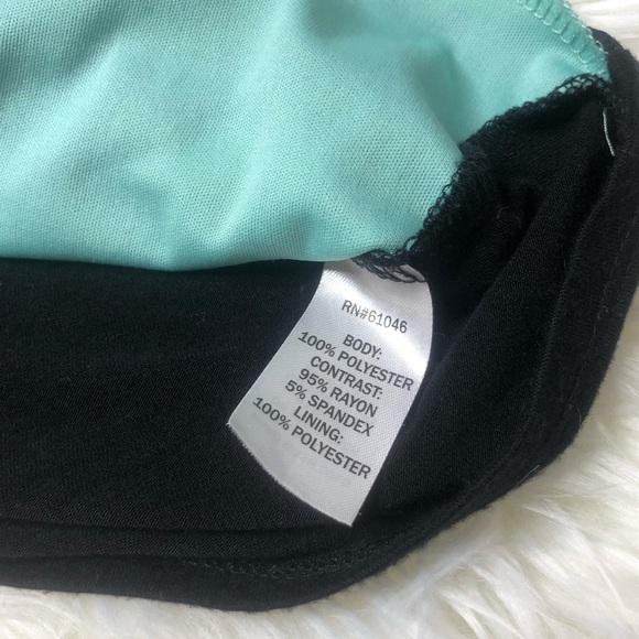 Vanity Mint Green Black Lace Tank Top - Picture 9 of 15